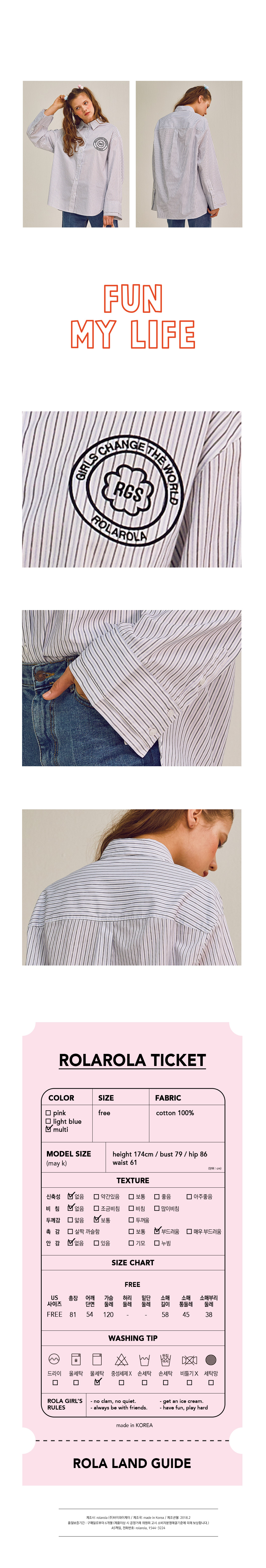 로라로라(ROLAROLA) (BL-18103)ROLA CHEST PRINT BLOUSE MULTI