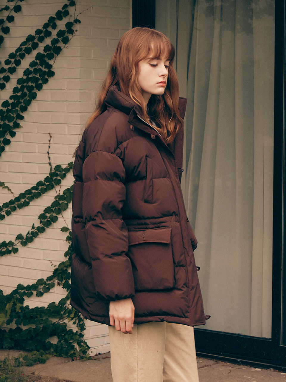 rolarola★大人気★HIGH NECK DOWN MIDI PADDING 로라로라