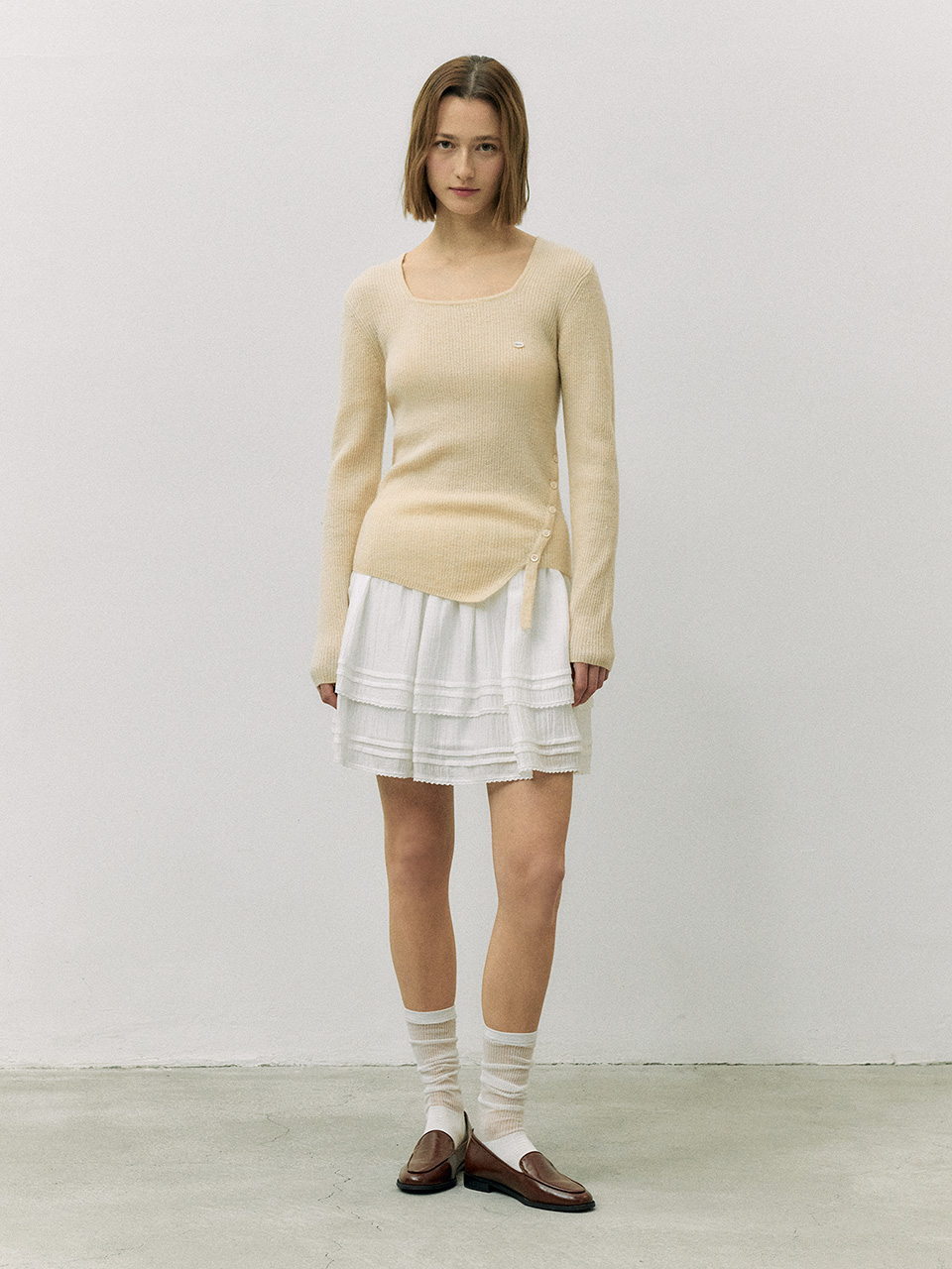 ROLAROLA ♥ LAYERED WRAP SKIRT/追跡付 로라로라
