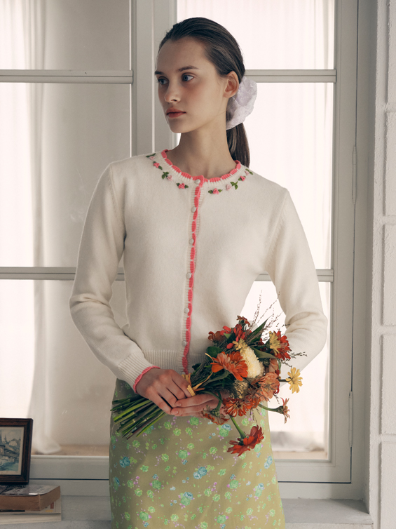 rolarola★大人気★PUNCHING COLLAR KNIT_2色 로라로라