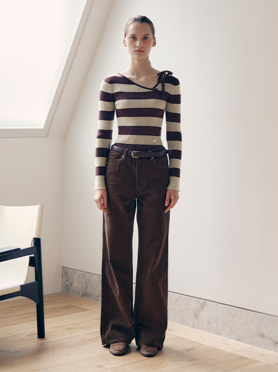 ROLAROLA★大人気★SEMI WIDE OVERALL DENIM PANTS♪ rolarola-SEMI WIDE OVERALL DENIM PANTS BLUE│삼성물산 온라인