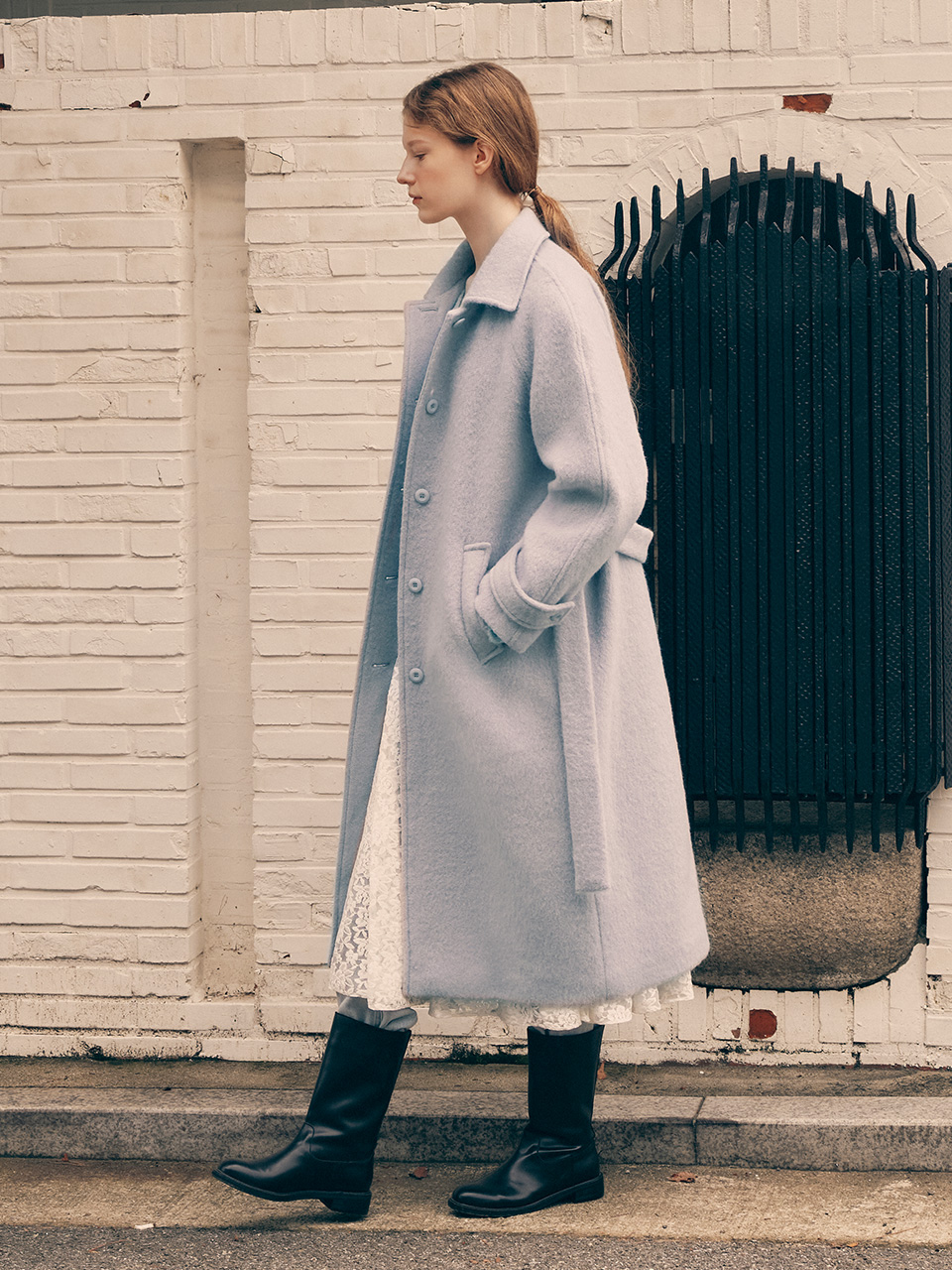 liter（韓国）carol wool alpaca coat ウールコート 白 liter（韓国