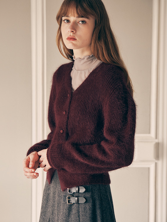 rolarola ★UNISEX★R:LOL SIDE POINT LABEL CARDIGAN CD-21131 로라로라