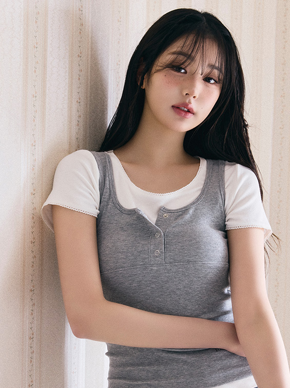 [rolarola] NUBASIC TENCEL HALF ティシャツ set *韓国人気 rolarola] NUBASIC TENCEL HALF ティシャツ set *韓国人気