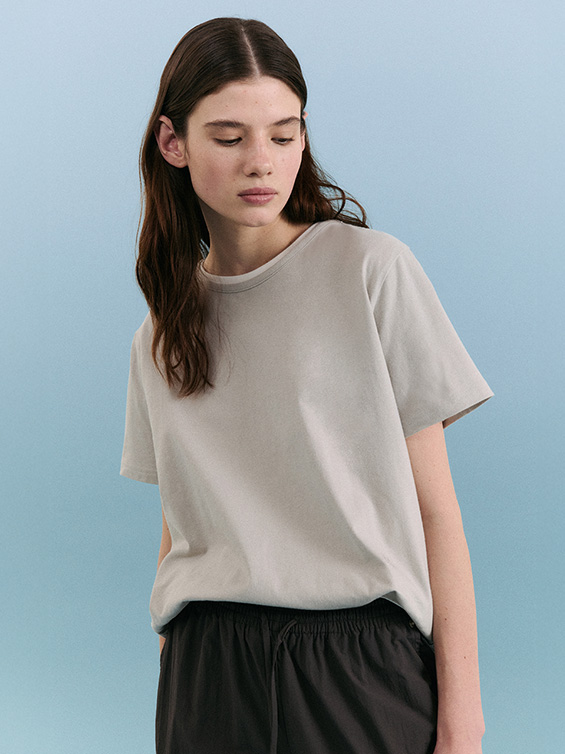 ★2025SS新作★ROLAROLA★NUBASIC STANDARD ROUND NECK T-SHIRT 로라로라