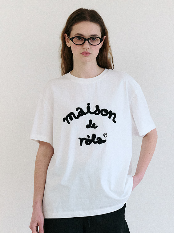 Tシャツ・カットソー ROLAROLA MAISON DE ROLA SMALL LOGO T-SHIRT 4BUK191 ROLAROLA MAISON DE ROLA SMALL LOGO T-SHIRT 4BUK191 (rolarola