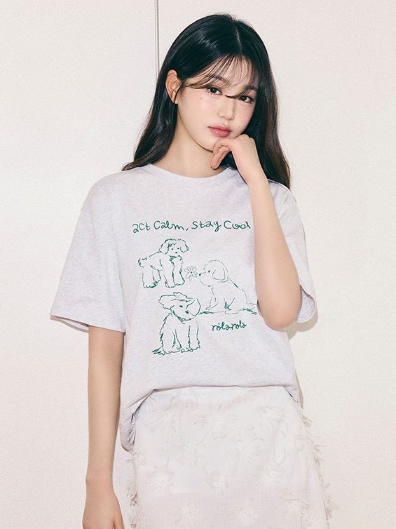 Tシャツ・カットソー ROLAROLA LACE RIBBON T-SHIRT 4BUK195 로라로라