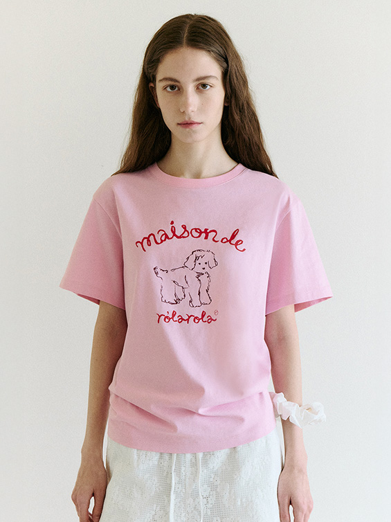 ウォニョンモデル[ROLAROLA] ROLA SUNGLASSES PUPPY T-SHIRT ウォニョンモデル[ROLAROLA] ROLA SUNGLASSES PUPPY T-SHIRT