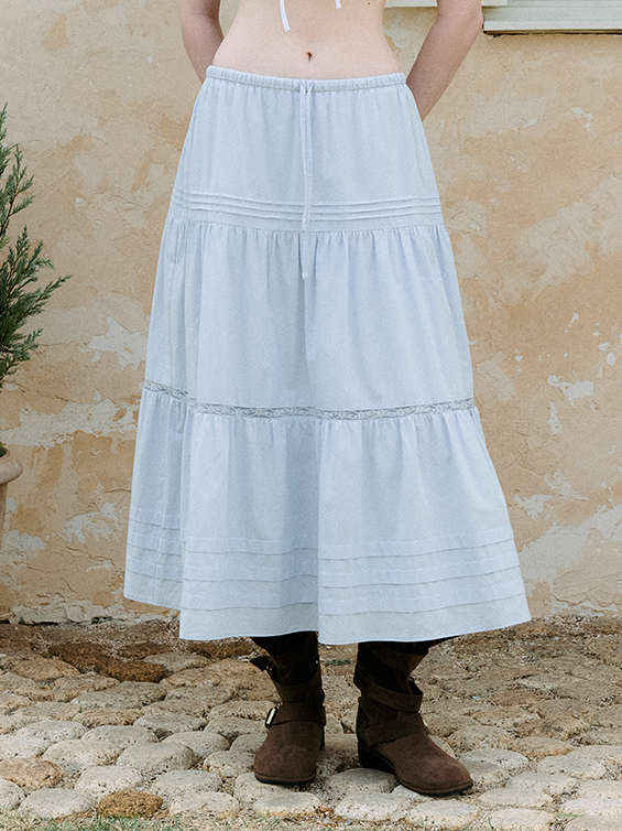 スカート ROLAROLA SEE-THROUGH LAYERED SKIRT 5BFM288 シースルーレイヤードスカート スカイ - ROLAROLA | 60