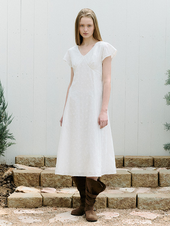 ★rolarola★ LACE LAYERED ONEPIECE IVORY LACE LAYERED ONEPIECE WHITE - ROLAROLA | 60% - Asian Fashion