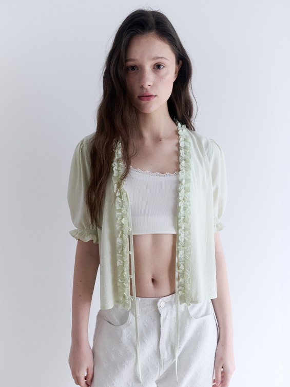 レディース ROLAROLA SMOCKING SHIRRING BLOUSE OLIVE
